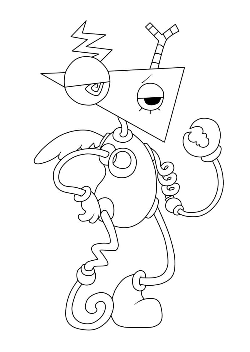 The Amazing Digital Circus gratis afdrukbaar simpel