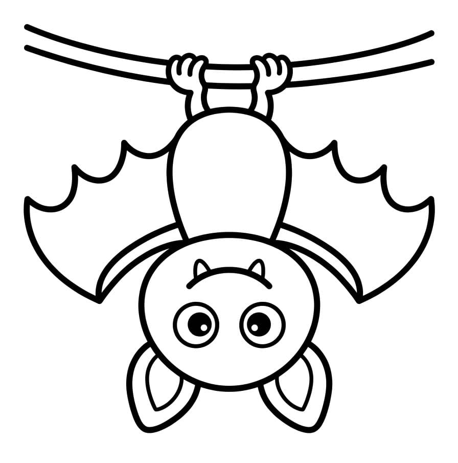 Vleermuizen gratis afdrukbaar simpel