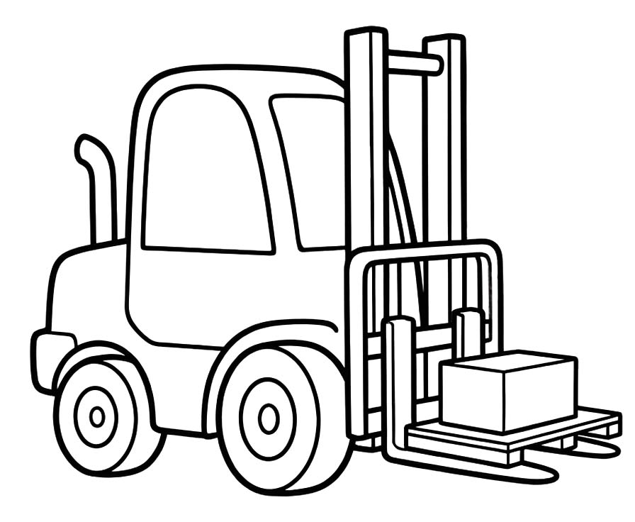 Vorkheftruck gratis afdrukbaar basis