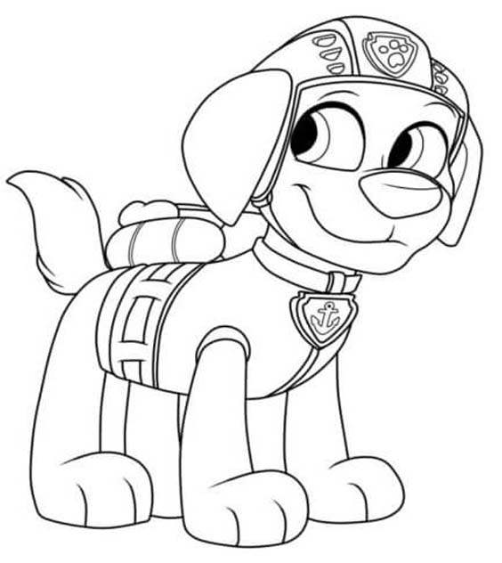 Zuma Paw Patrol afdrukbaar