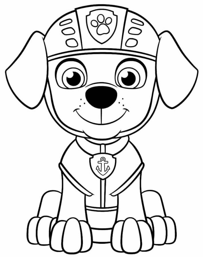 Zuma Paw Patrol gratis afdrukbaar basis