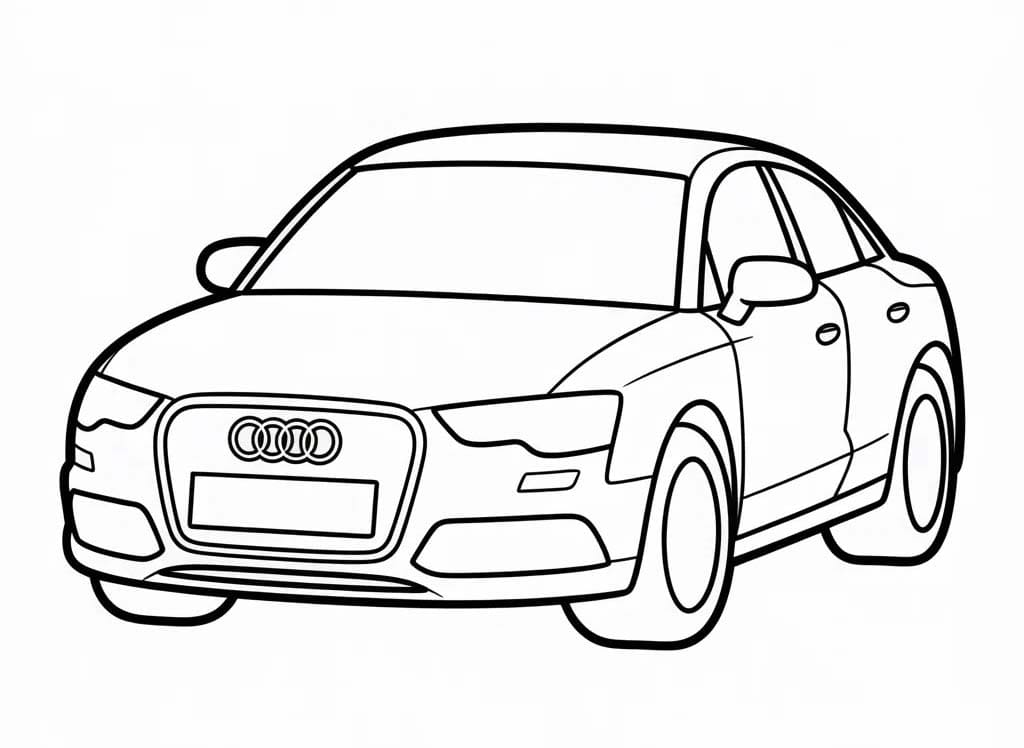 Afbeelding Audi afdrukbaar
