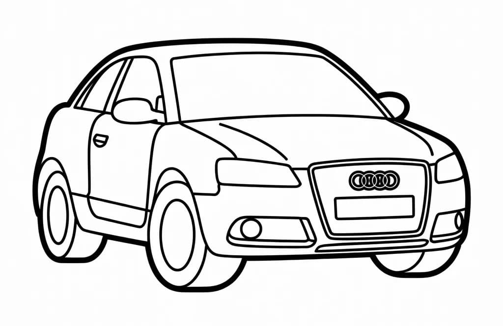 Afbeelding Audi gratis afdrukbaar