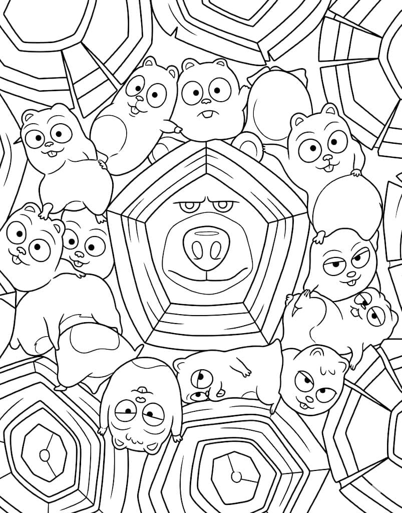 Afbeelding Grizzy en de Lemmings printbaar