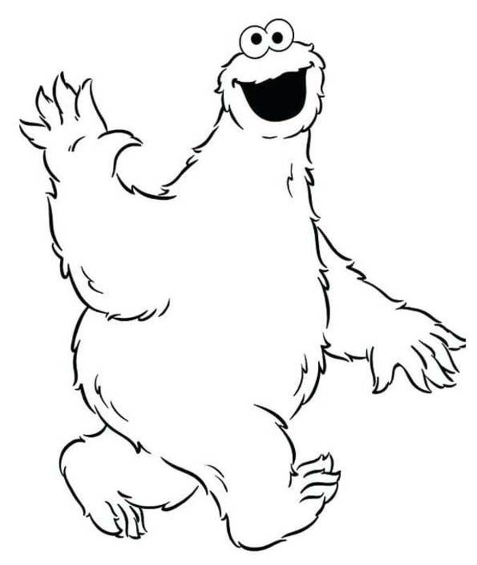 Afbeelding Koekiemonster printbaar