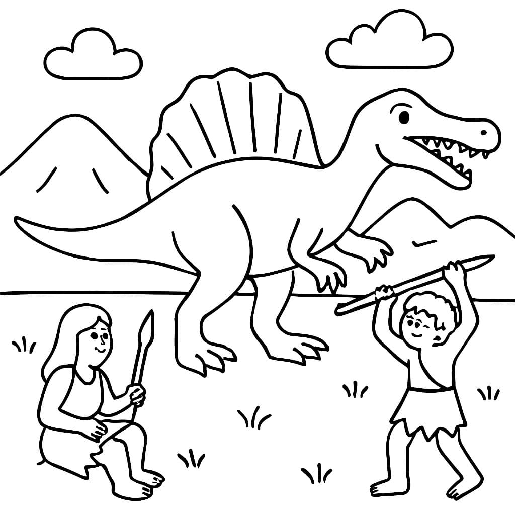 Afbeelding Spinosaurus gratis afdrukbaar