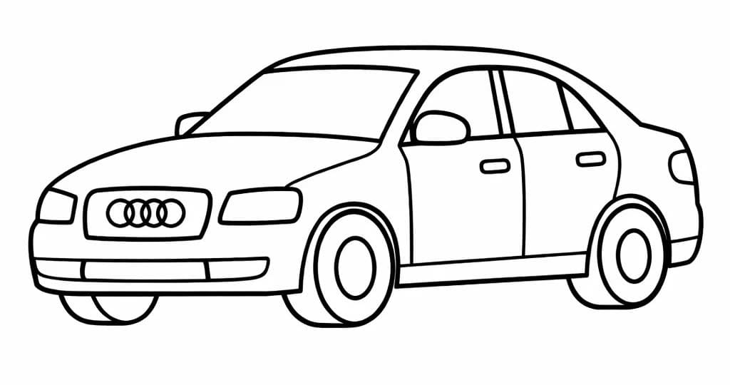 Audi afdrukbaar eenvoudig
