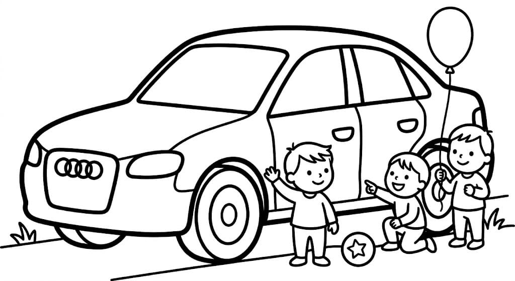Audi afdrukbaar simpel