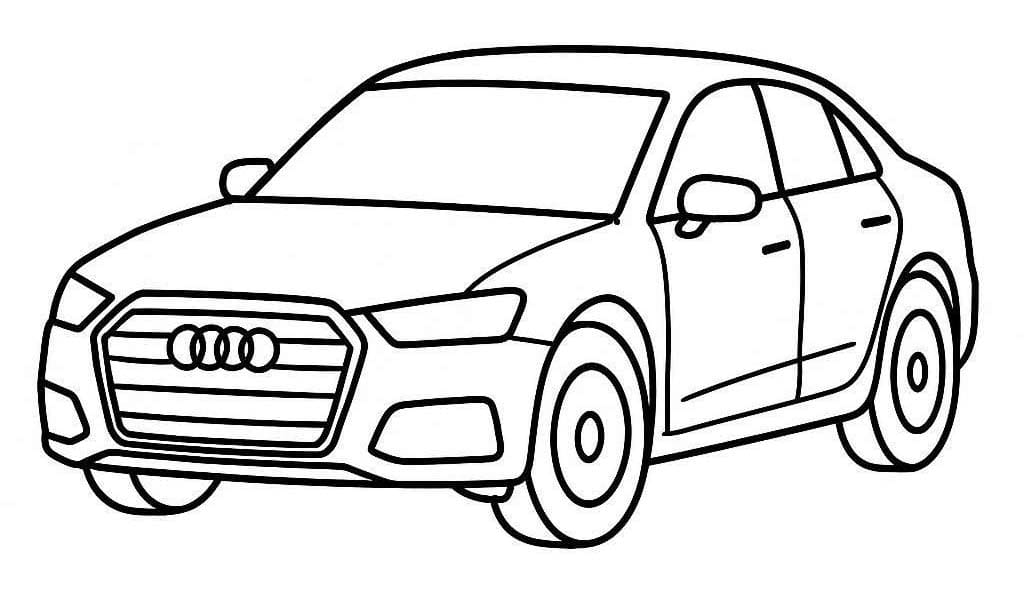 Audi afdrukbaar voor kinderen