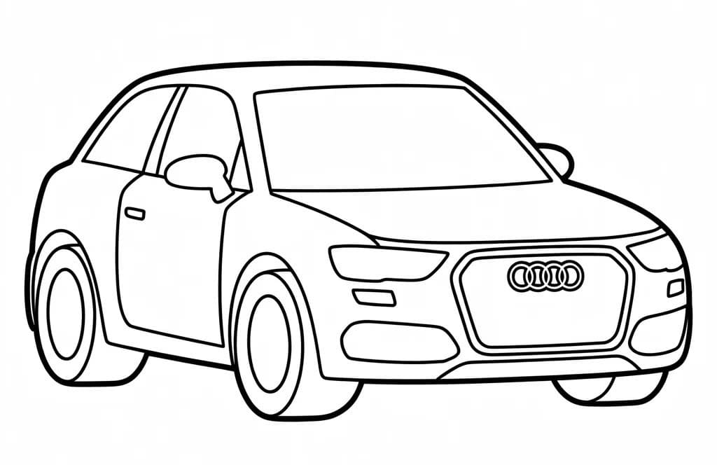 Audi gratis afdrukbaar simpel