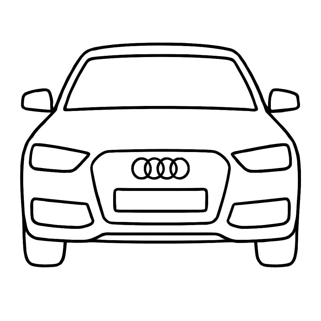 Audi gratis afdrukbaar voor kinderen