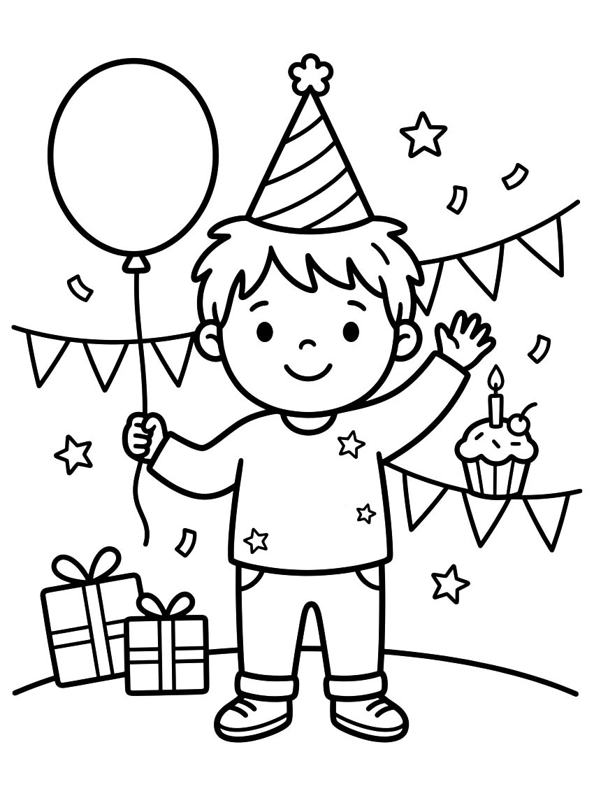 Feestvarken afdrukbaar voor kinderen
