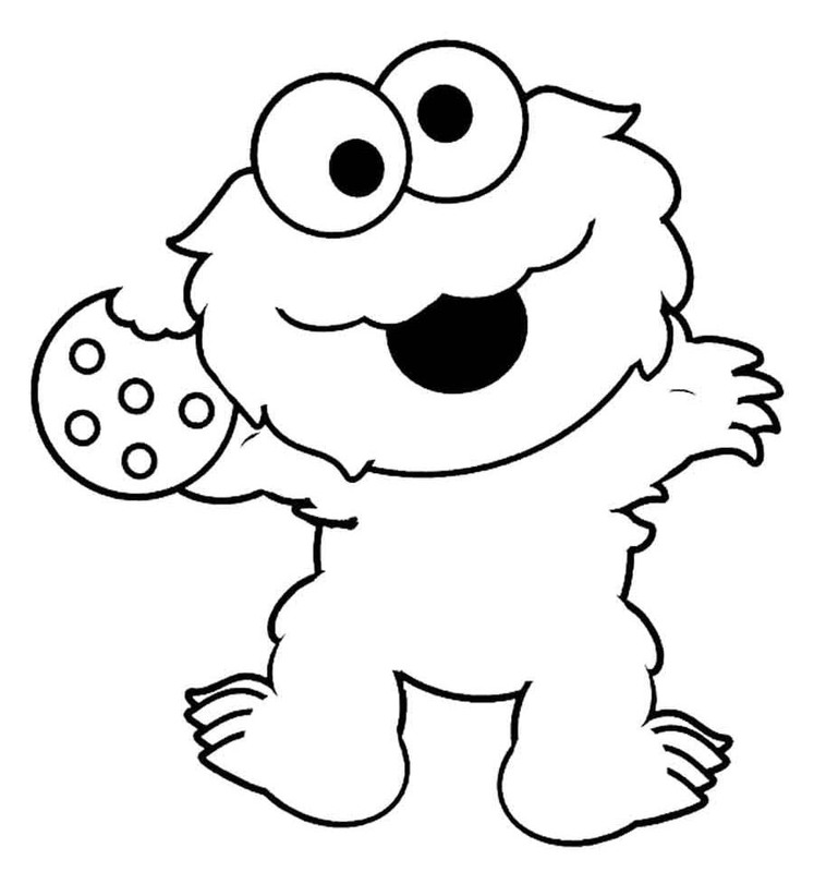Koekiemonster gratis afdrukbaar voor kinderen