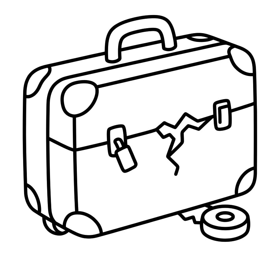 Koffer gratis afdrukbaar basis