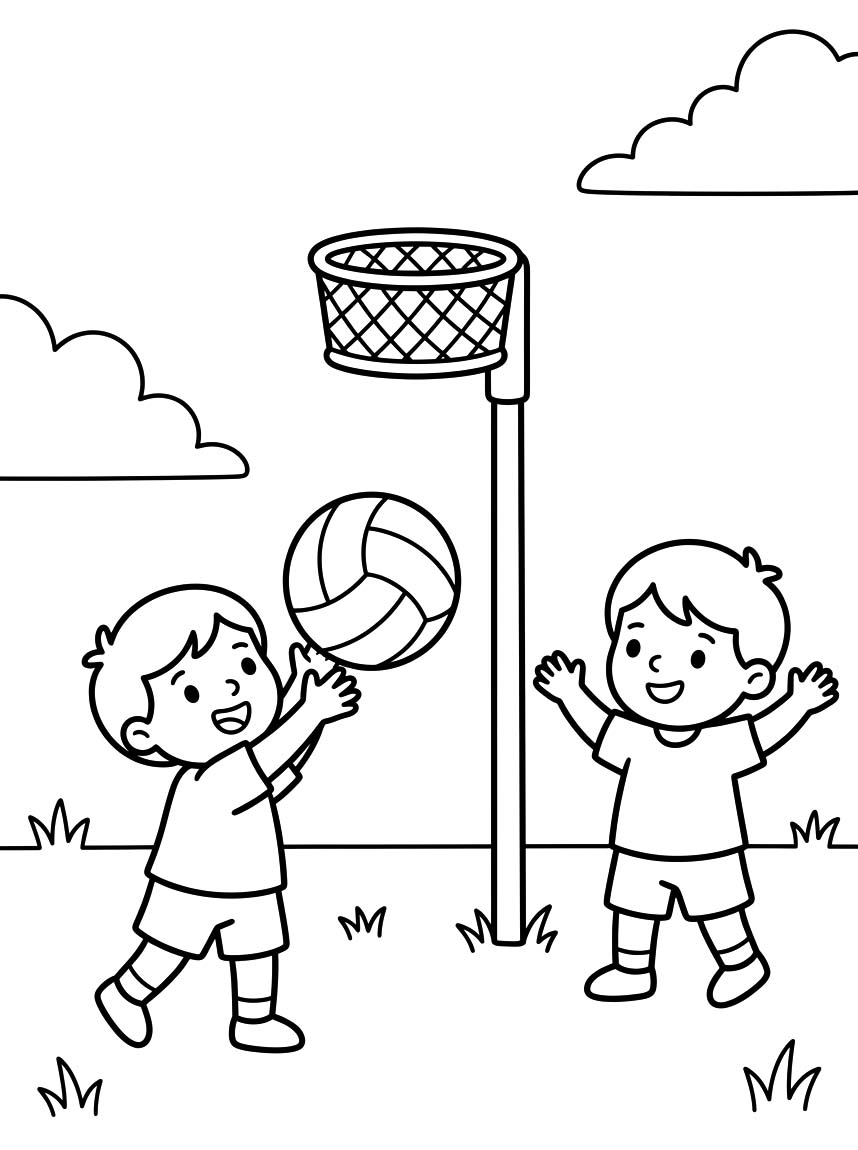 Korfbal afdrukbaar