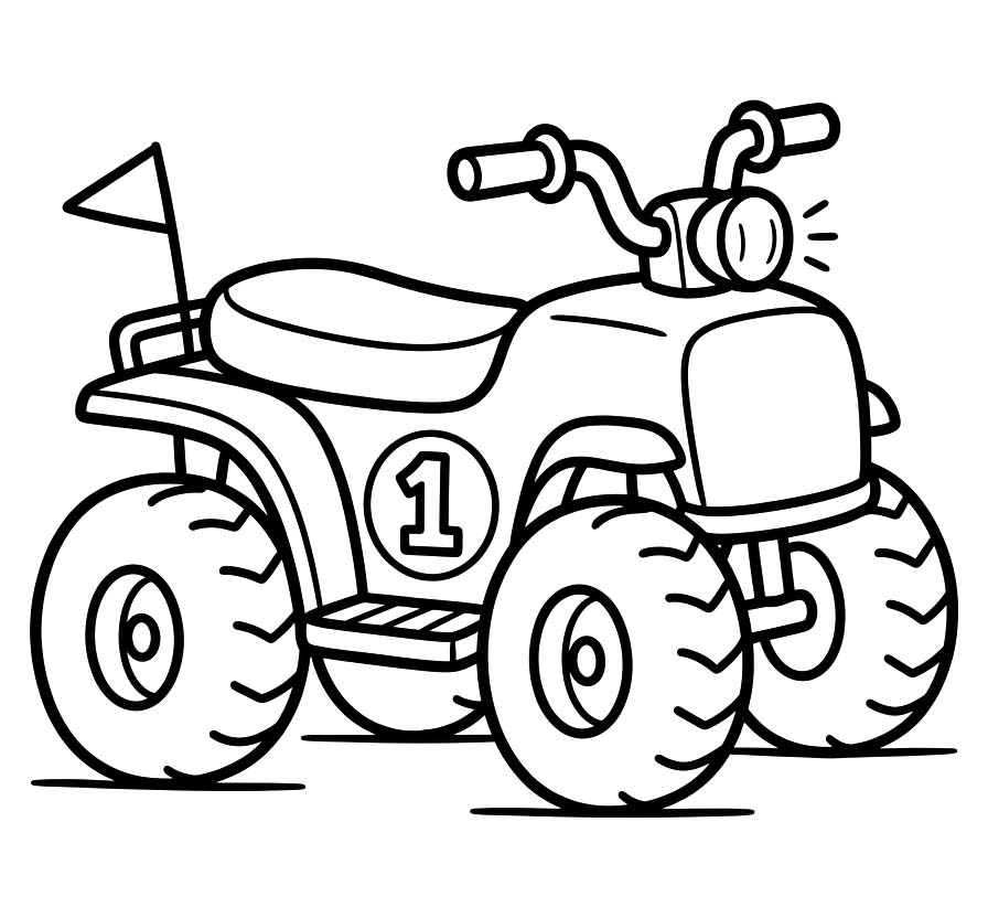 Quad gratis afdrukbaar simpel