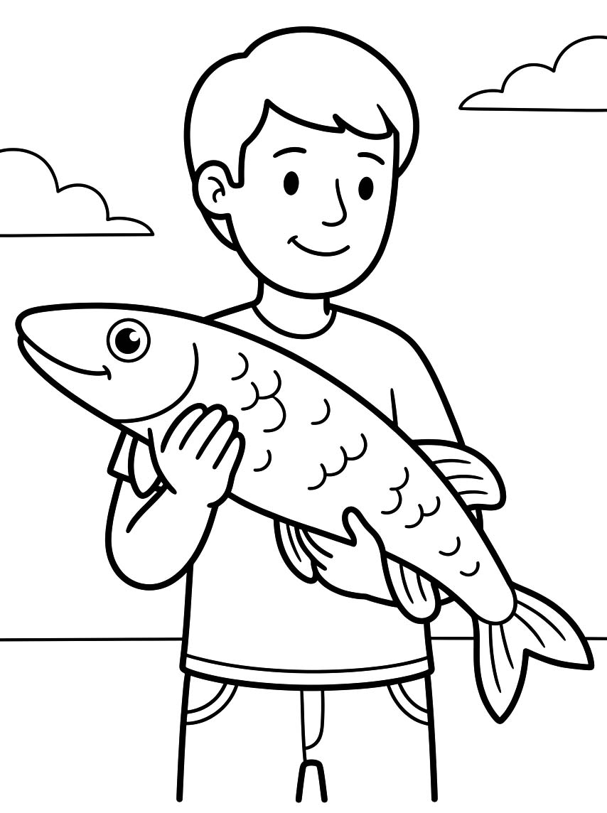 Snoek afdrukbaar voor kinderen