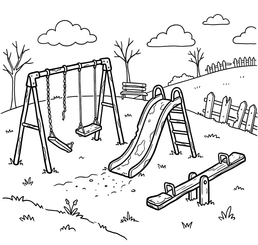 Speeltuin gratis afdrukbaar voor kinderen