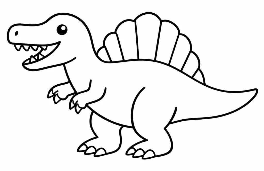 Spinosaurus afdrukbaar basis