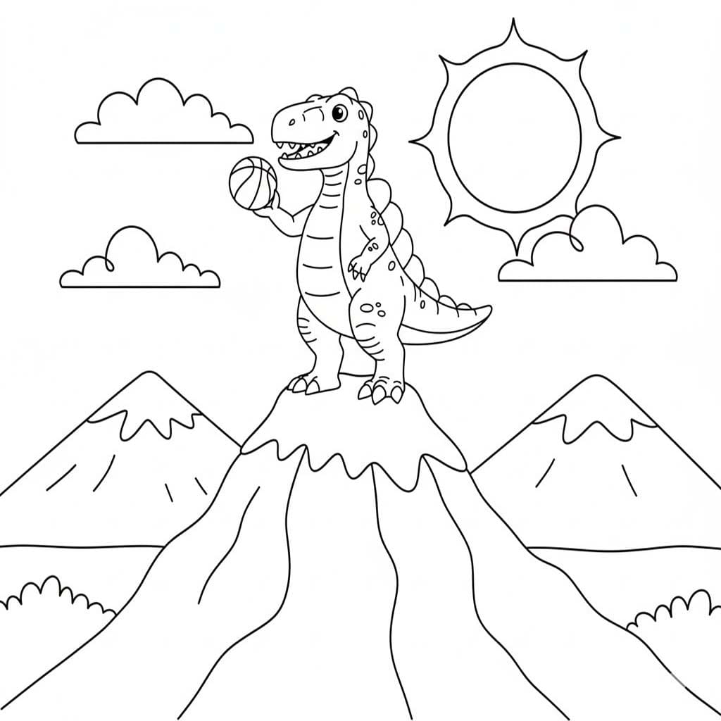 Spinosaurus afdrukbaar simpel