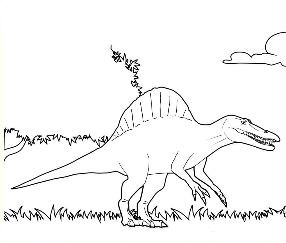 Spinosaurus gratis voor kinderen