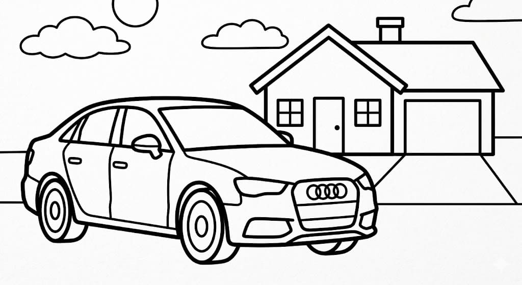 Tekenen Audi gratis