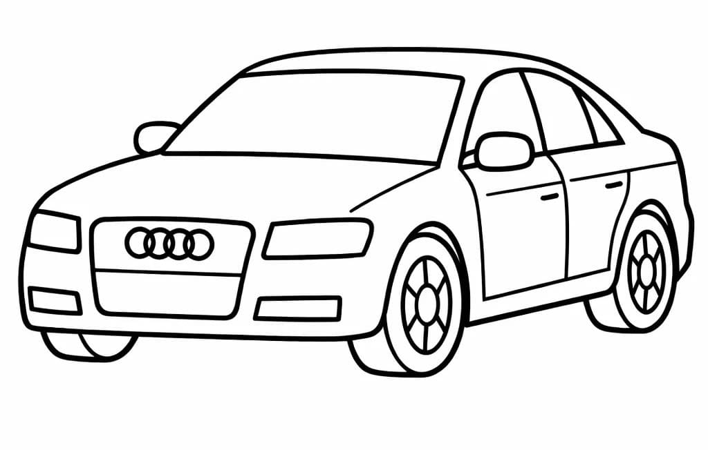 Tekenen Audi simpel