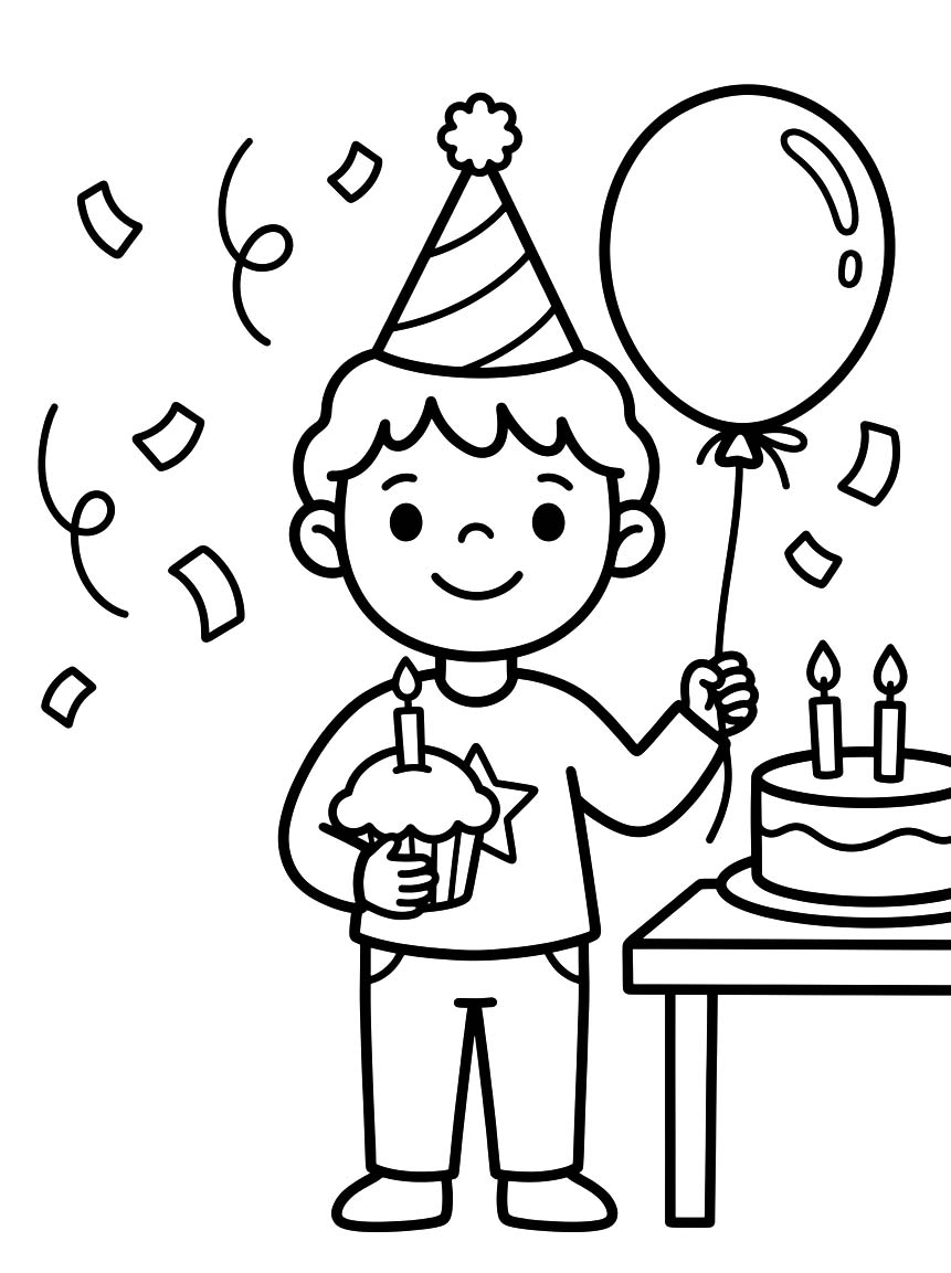 Tekenen Feestvarken voor kinderen