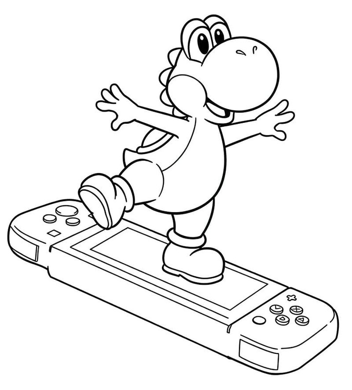 Tekenen Nintendo Switch afdrukbaar eenvoudig