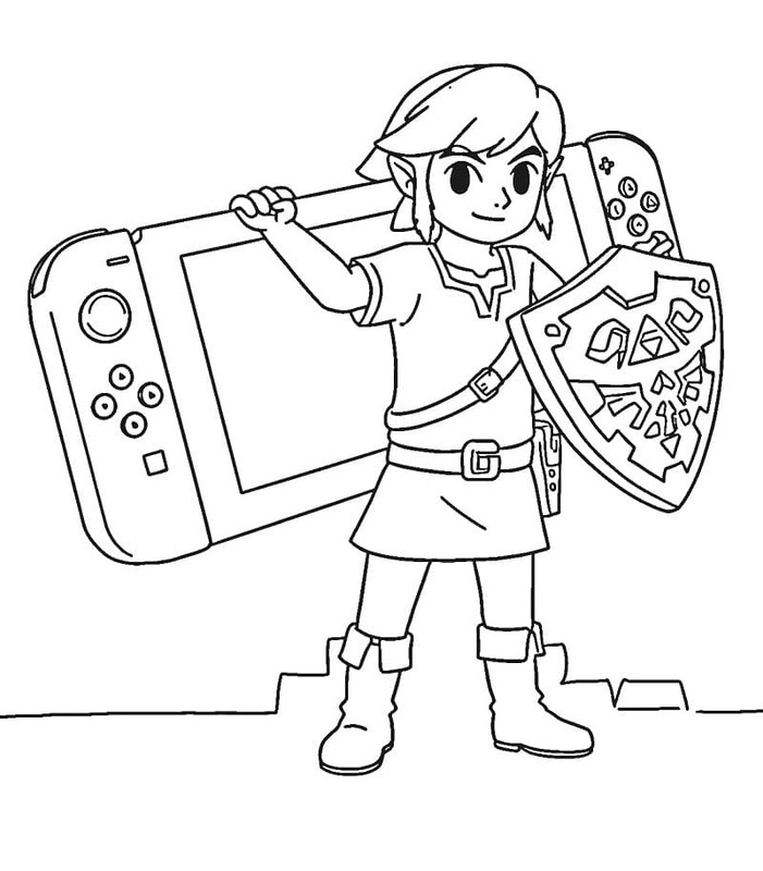 Tekenen Nintendo Switch gratis eenvoudig