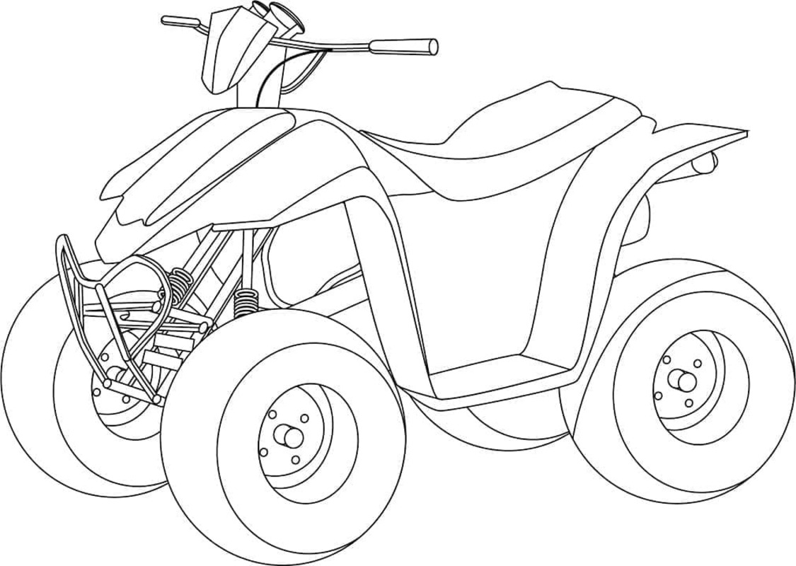Tekenen Quad gratis basis