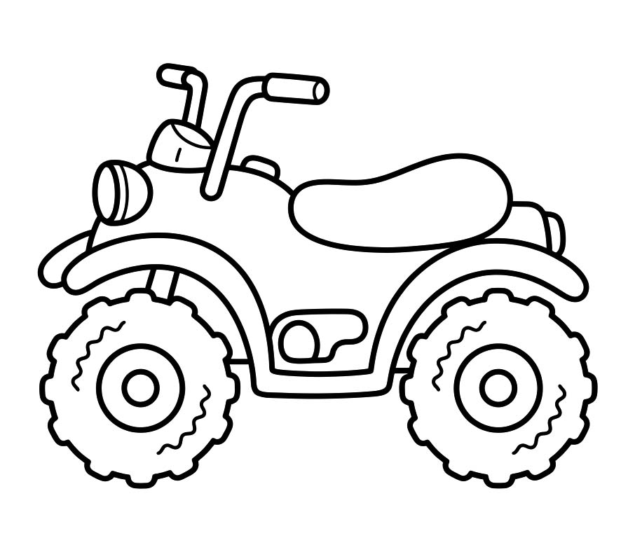 Tekenen Quad gratis eenvoudig