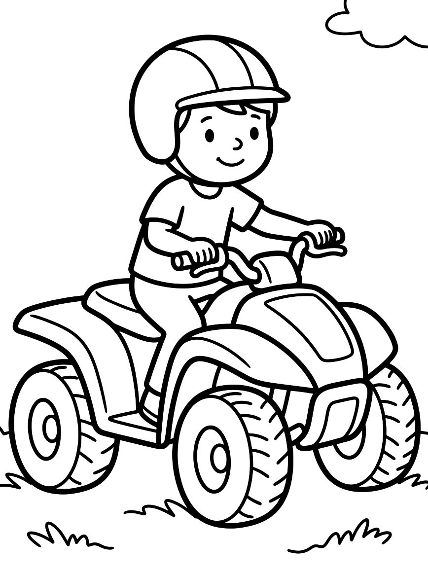 Tekenen Quad gratis