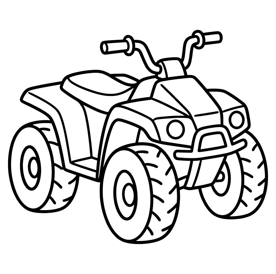Tekenen Quad gratis simpel