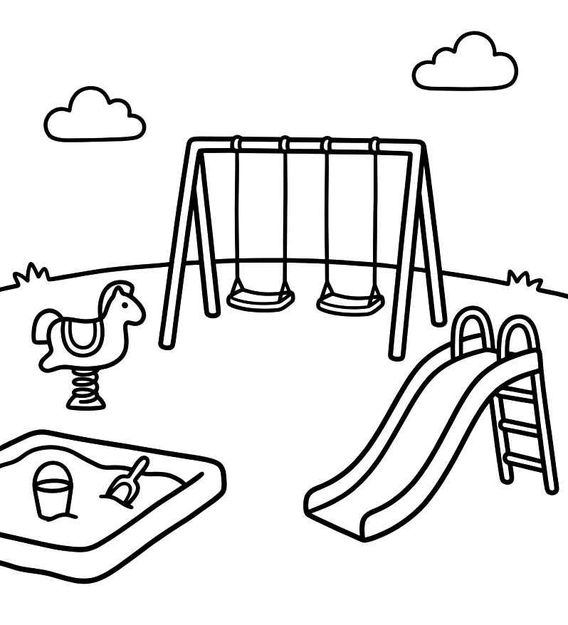 Tekenen Speeltuin eenvoudig