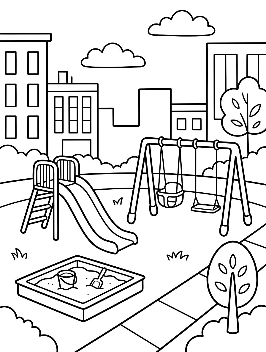 Tekenen Speeltuin gratis basis