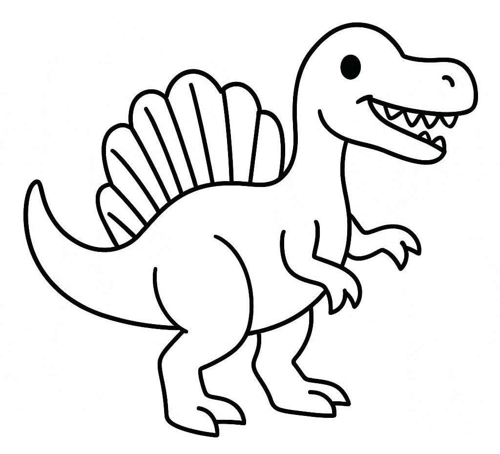 Tekenen Spinosaurus afdrukbaar