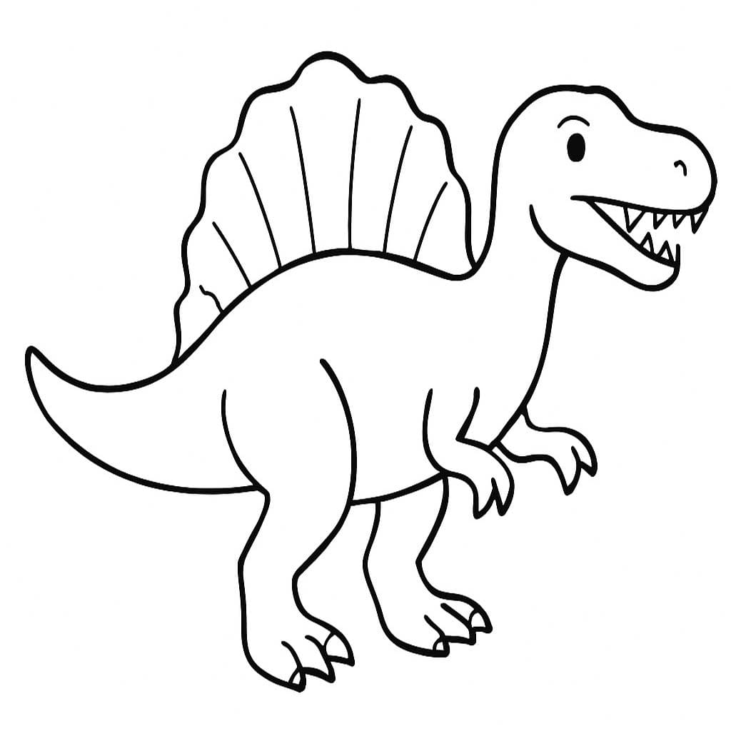 Tekenen Spinosaurus simpel