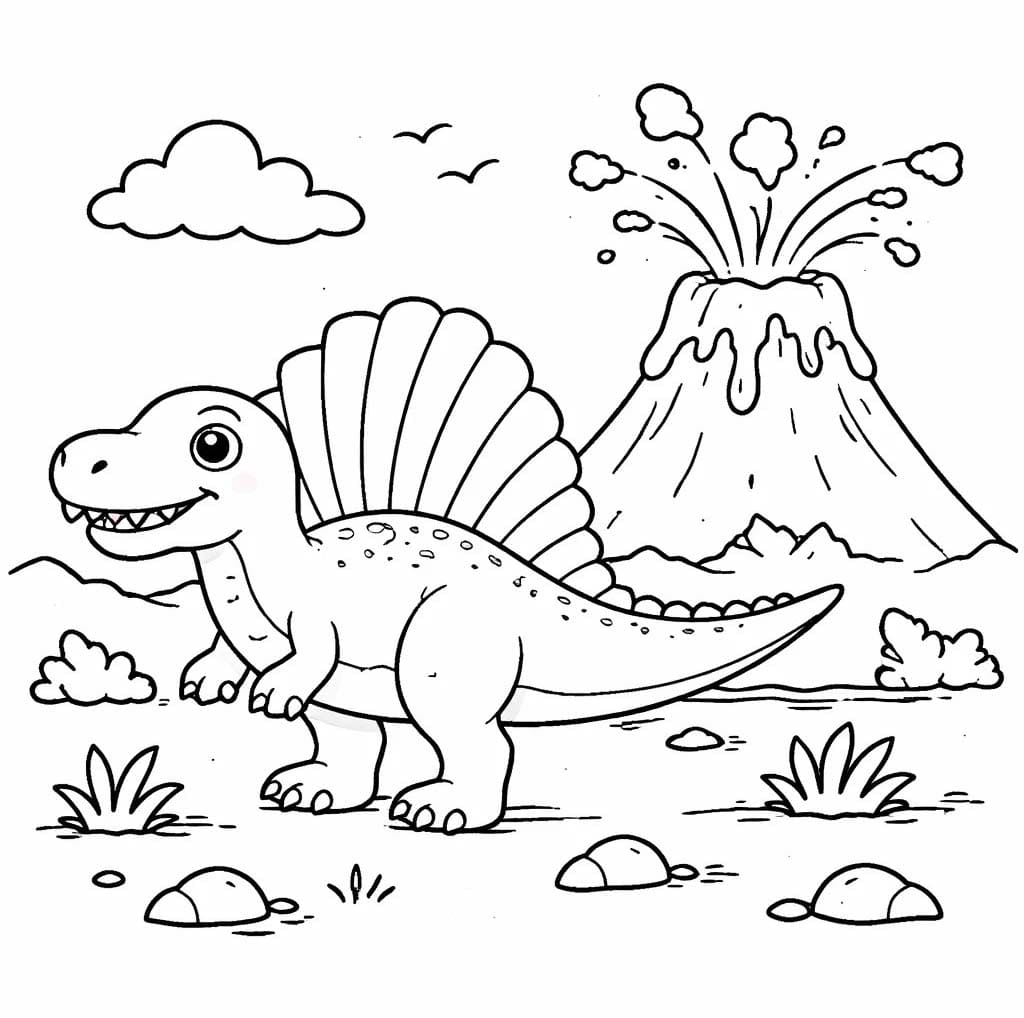 Tekenen Spinosaurus voor kinderen