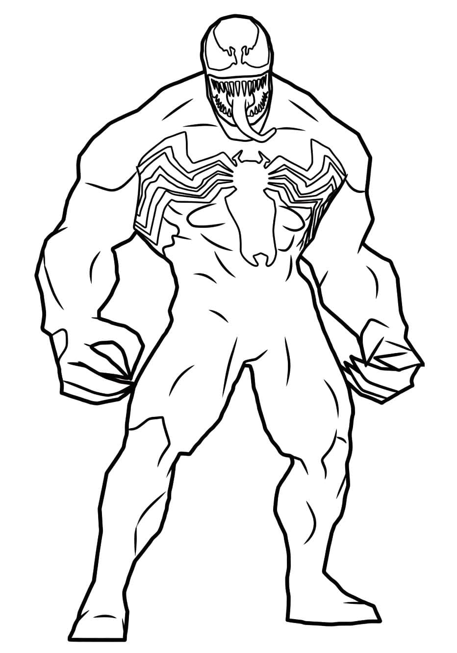 Tekenen Venom eenvoudig