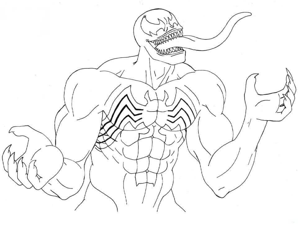 Venom gratis afdrukbaar simpel