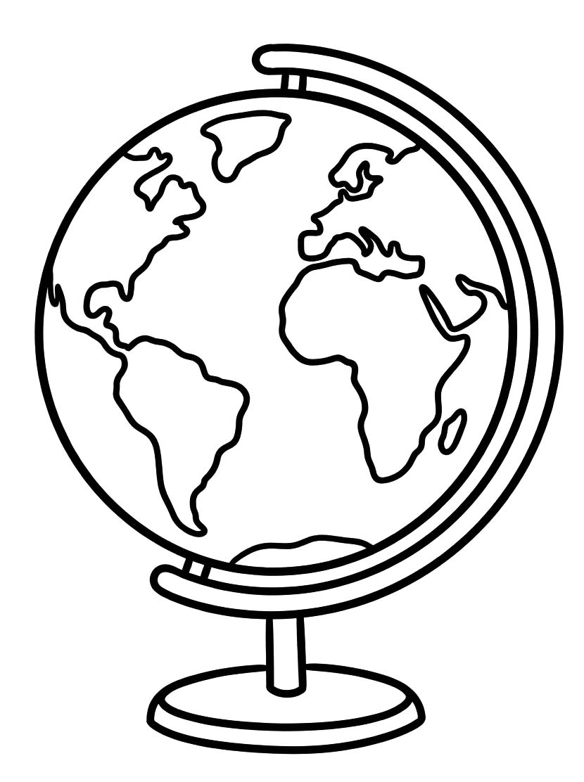 Wereldbol gratis eenvoudig