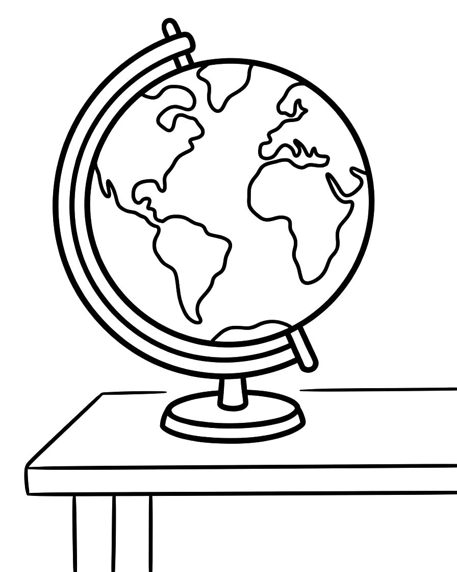Wereldbol gratis voor kinderen