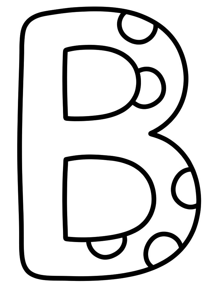 Afbeelding Letter B printbaar