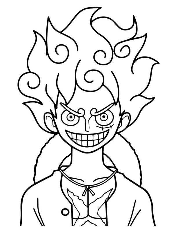 Afbeelding Luffy afdrukbaar