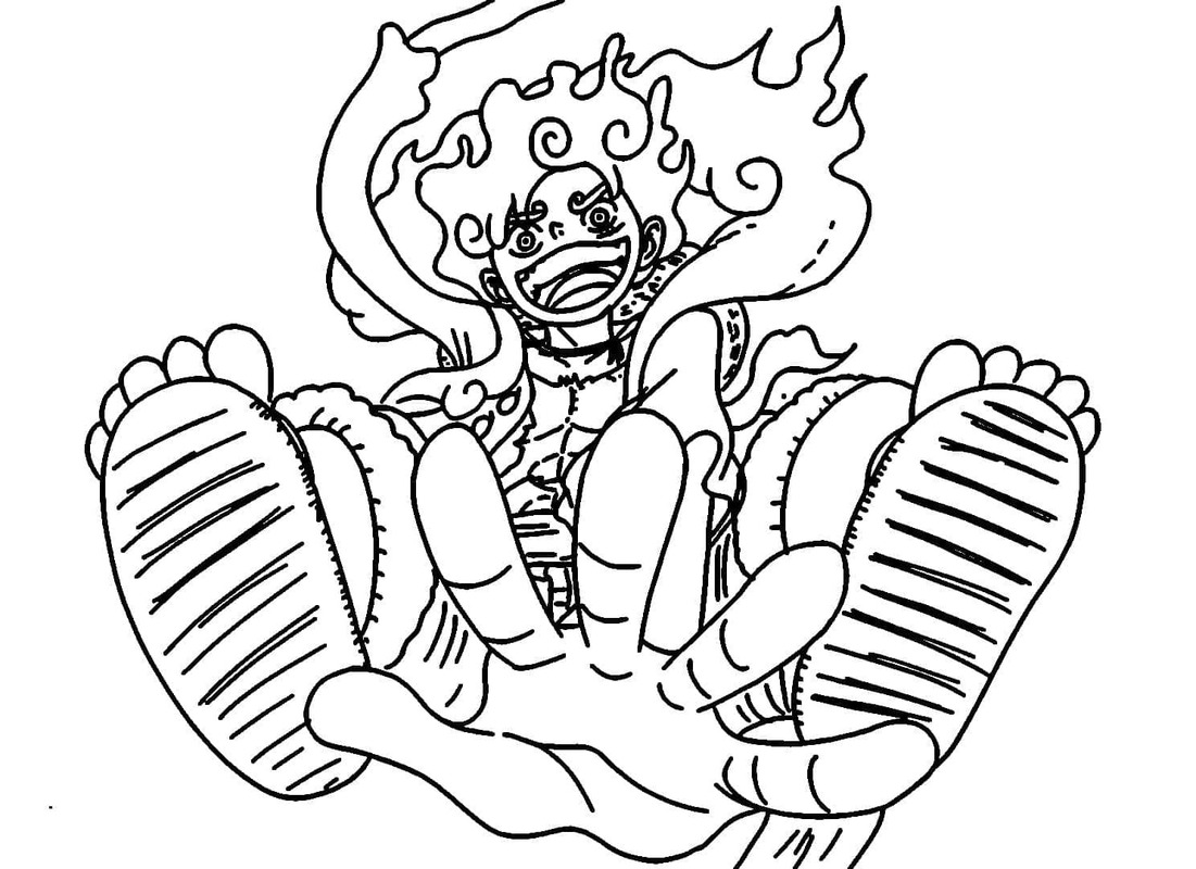 Afbeelding Luffy gratis afdrukbaar