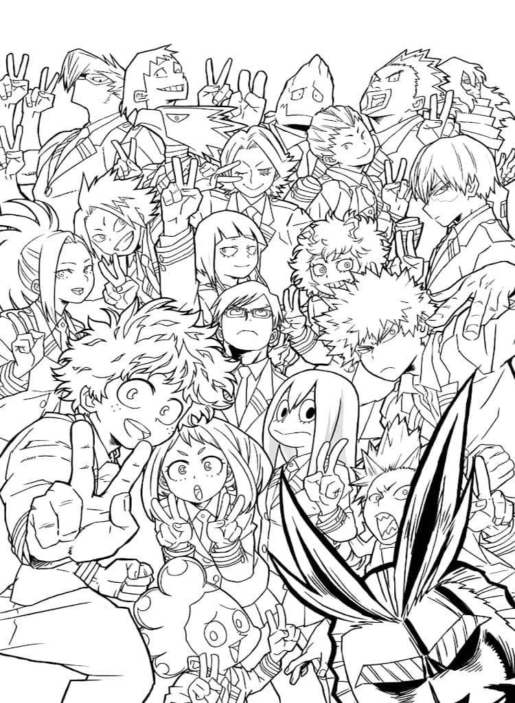 Afbeelding My Hero Academia afdrukbaar