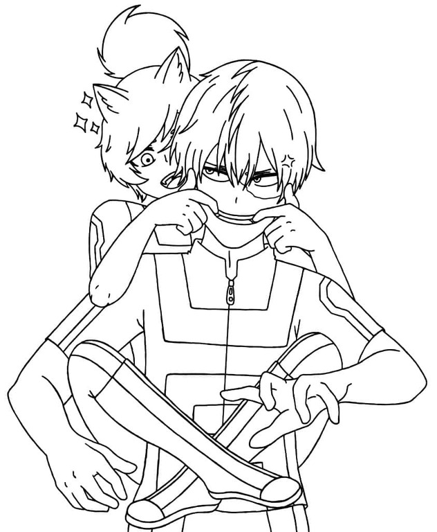 Afbeelding My Hero Academia gratis afdrukbaar