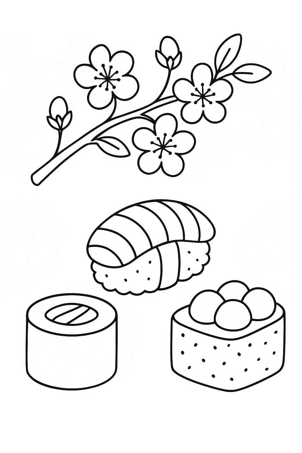 Afbeelding Sushi afdrukbaar