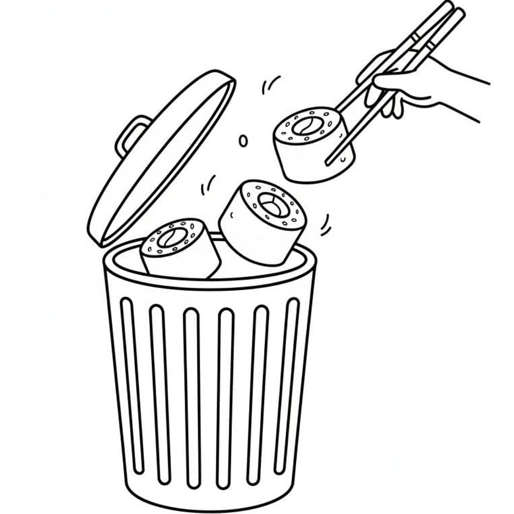 Afbeelding Sushi gratis afdrukbaar